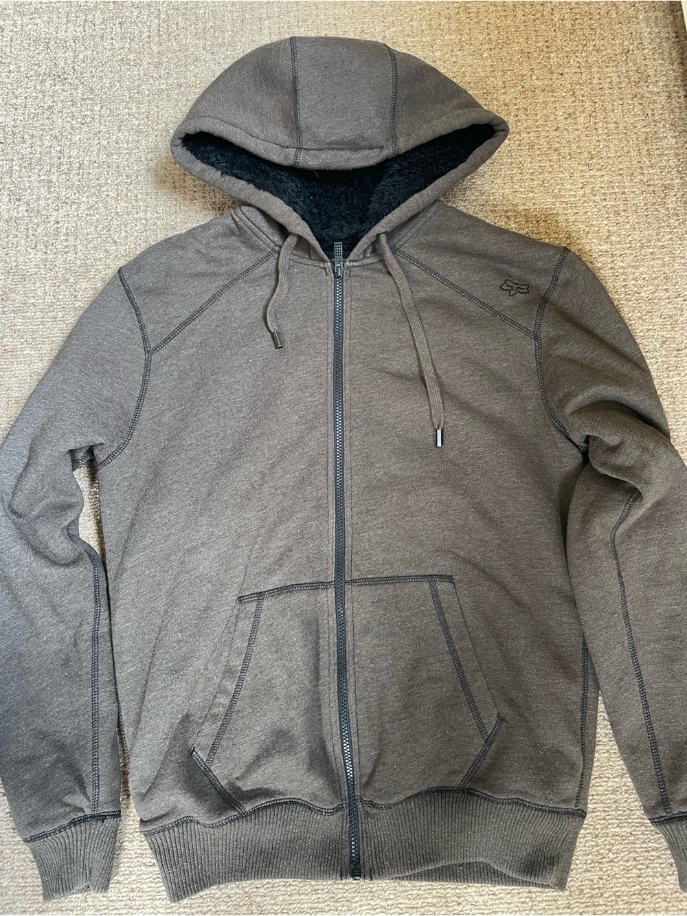 Fox Mens hoodie size medium with fleece lining